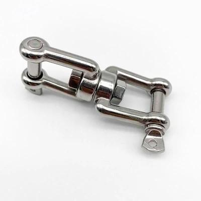 Levé et raccordé en acier inoxydable coulée de précision double mâchoire crochet pivotant œil