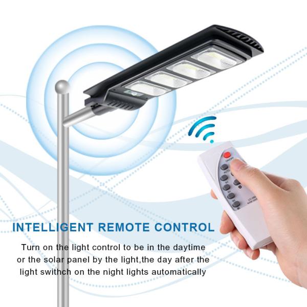 120w High Power LED Solar Street Light All In One 6500K Smd 2835 Streetlight LiFePO4 20Ah Battery