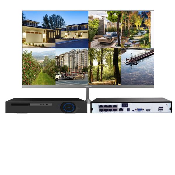 Full HD 8CH Customizable Face Detection CCTV Camera Kit with Waterproof Night Vision