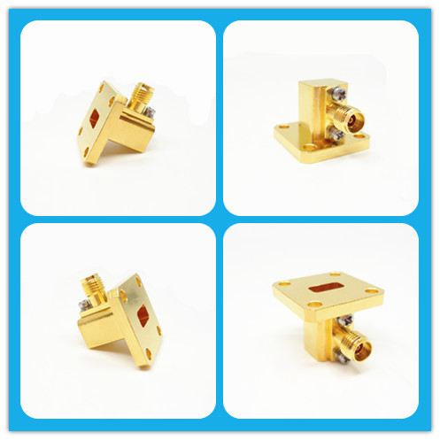 K2.92mm WR34 BJ260 Guía de ondas para adaptador coaxial Femenino 21.7GHz - 33GHz K/BJ260-KF8