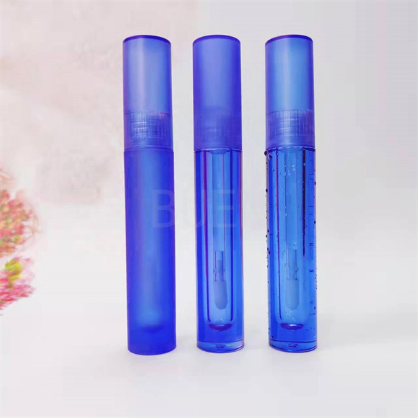 Голубая метка частного назначения Кристл трубки лоска губы прозрачной пластмассы