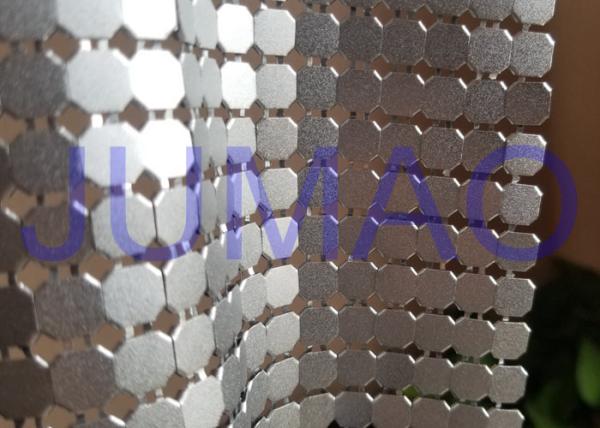 8 Mm Corrosive Resistance Silver Metal Fabric Colorful Rings Room Divider