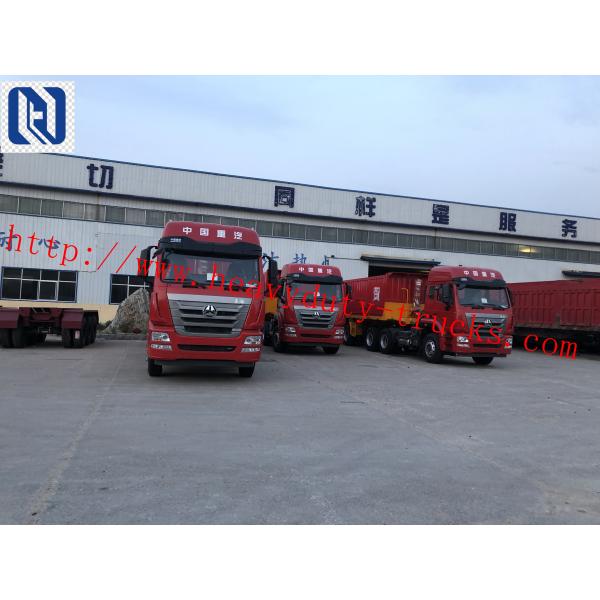 336hp Red Left Hand Drive Dump Truck 6x4 Sinotruk Howo7 Brand URO II Emission