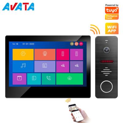 IP/WiFi 4 Wire HD Touch Screen Video Intercom Smart Home Tuya Wire/Wireless Video Door Phone Doorbell