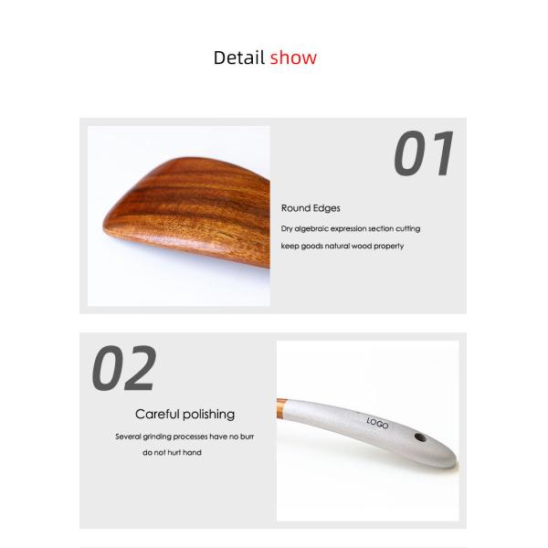 5 Pcs Wooden Spatula Spoon Kitchen Utensils For Cooking