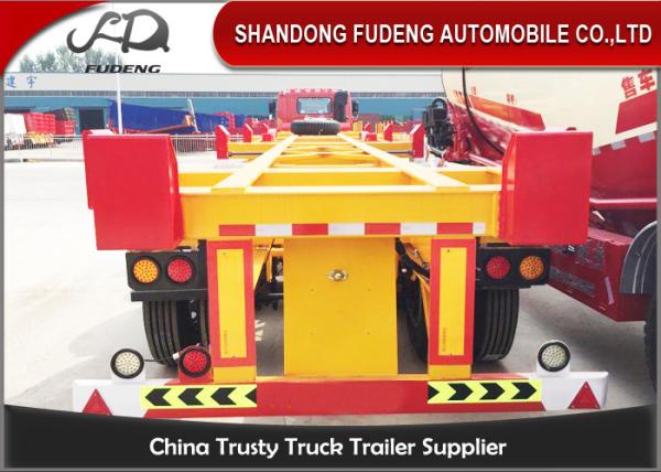 Bomb Cart 40ft Container Trailer , Double /  Tri Axle Container Chassis 