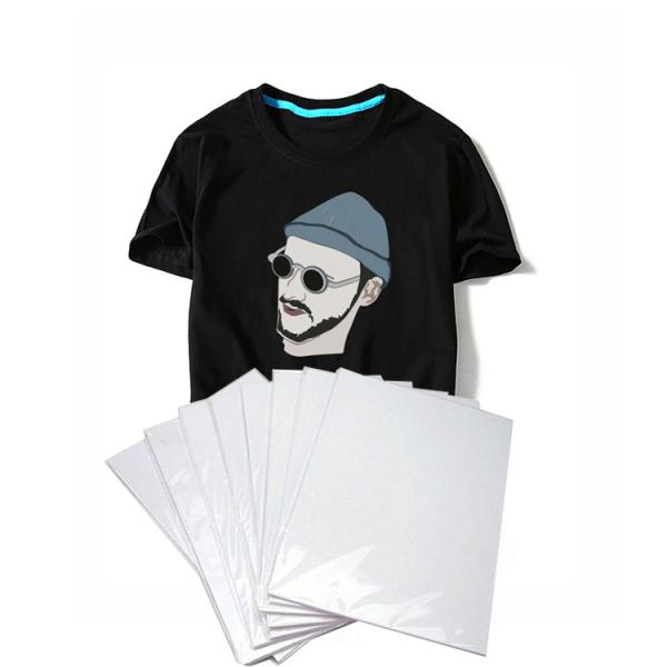 100% хлопок света листов 150E 300EX A4 A3 струйного принтера 100 ткани печатания передачи тепла винила футболки темное