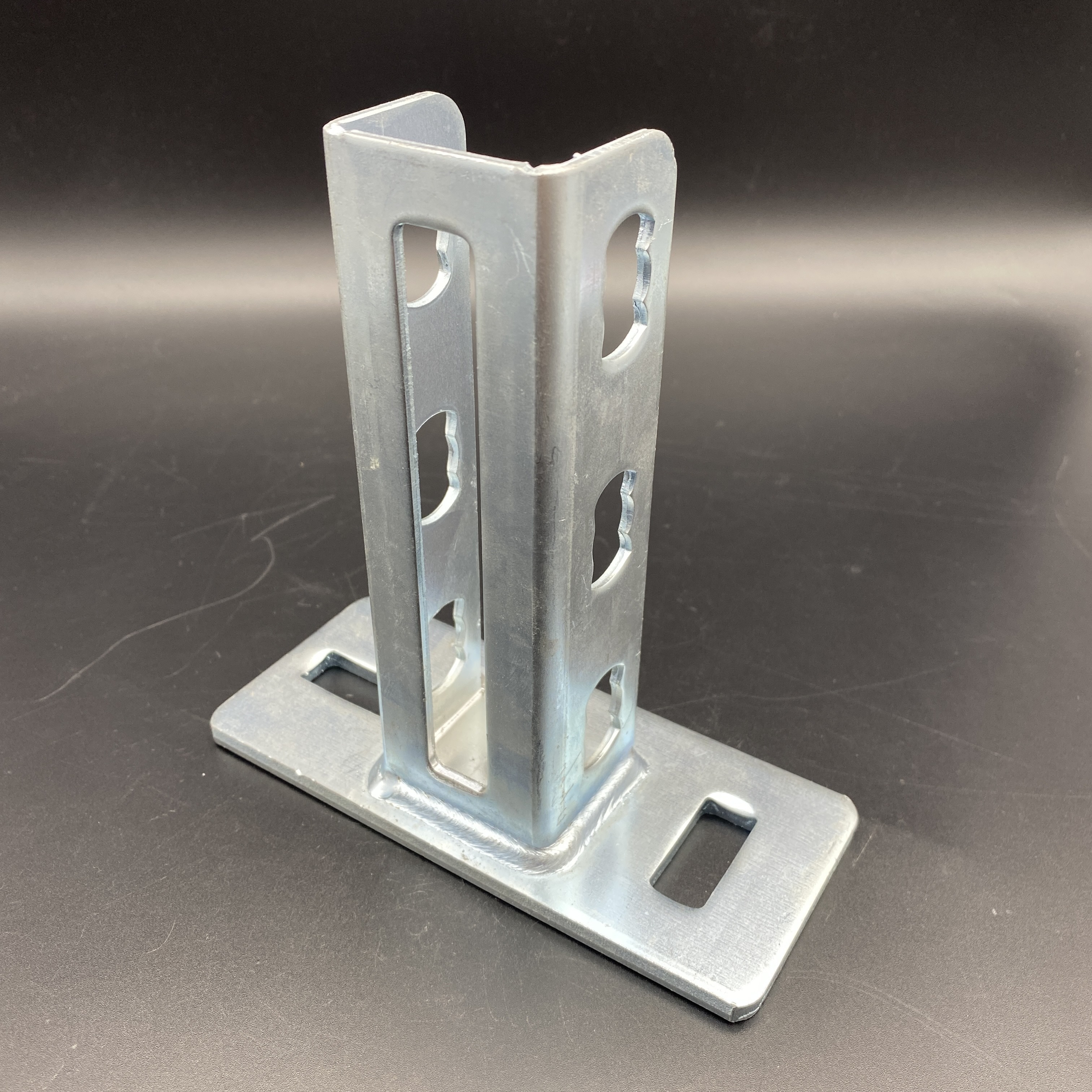 Metal Steel T Shape Black Strut Fitting Hardware Stamping Parts