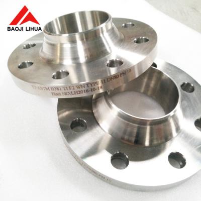 A flange EN1092-1 do pescoço da solda da liga do titânio, titânio GR 2 flangeia WNRF UNS R50400