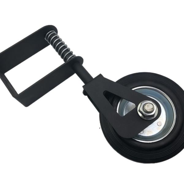 Дом Внешний сад Ограждение Воротное колесо в черном порошкообразном покрытии металлической скользящей конструкции