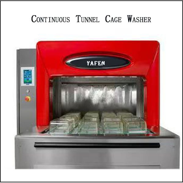 Animal Laboratory Cleaning Equipment Three Phase Tunnel Type Cage Washer