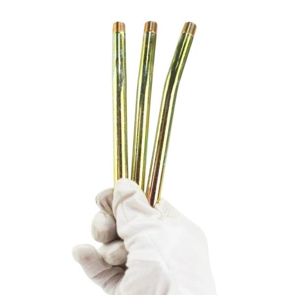 Iron 10mm Grease Gun Rigid Extension 1/8mm Thread 150mm Flexible Hose