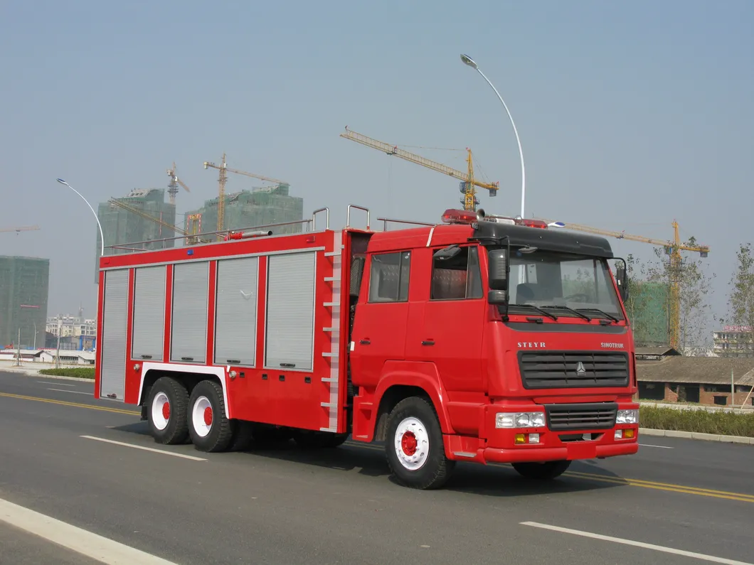 16tons Fire Engine Vehicle 251hp-350hp Foam And Water Tanker Fire Truck