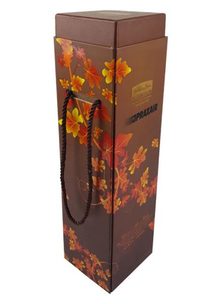 High Quality Luxurious Rigid Cardboard Material Gold Foil Hot Stamping Customized Wine Gift Box Packaging