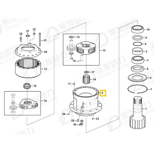 EC380D EC380 Сдвижная коробка передач 14622897 14622901 14680015 Для Volvo