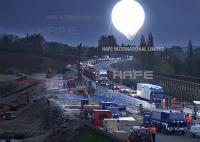 Globos del helio de la luna de los duendes de la noche de 2,2 M con de las luces del interior las series a estrenar de Hafe con gusto