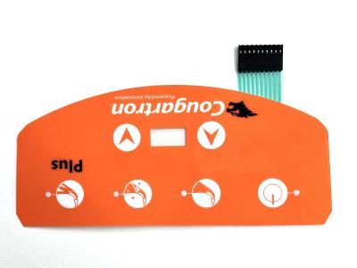 Monochrome Screen Printing Membrane Key Switch LCD Fanuc With Frosted LED Window