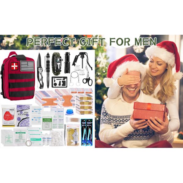 Survival First Aid Kit, Molle Medical Pouch Outdoor Emergency Survival Gear And Equipment For Hiking Camping Hunt