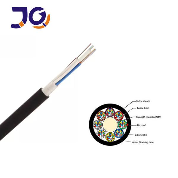 Non-metal Outdoor Fiber Optic Cable GYFTY 144 Core Single Mode G652D