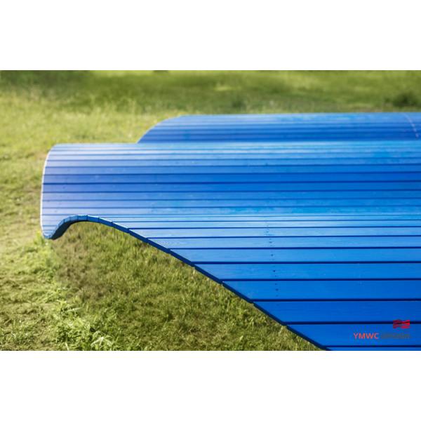 Art Seat Landscape Blue Cloud Sculpture Park Decorative Sculpture in Modernistic Style