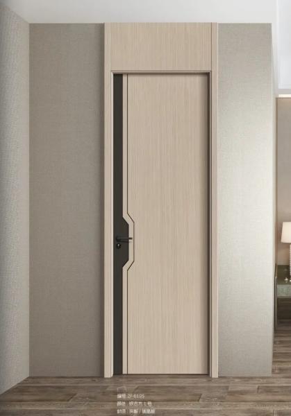 Luxury Interior Modern Solid Wood Door Multicolor Minimalista Porta de Madeira Personalizada