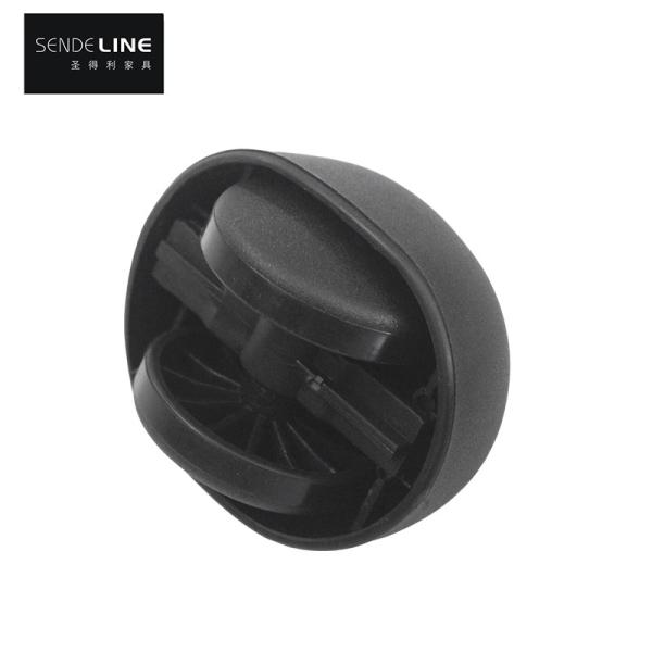 Black Office Chair Caster With Nylon  2 Inches Boss Chair Wheel Replacement