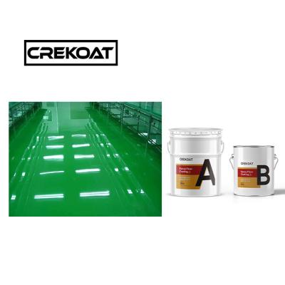 WB Revestimento de piso epoxídico por via aquosa / pintura resistente à humidade resistente a produtos químicos