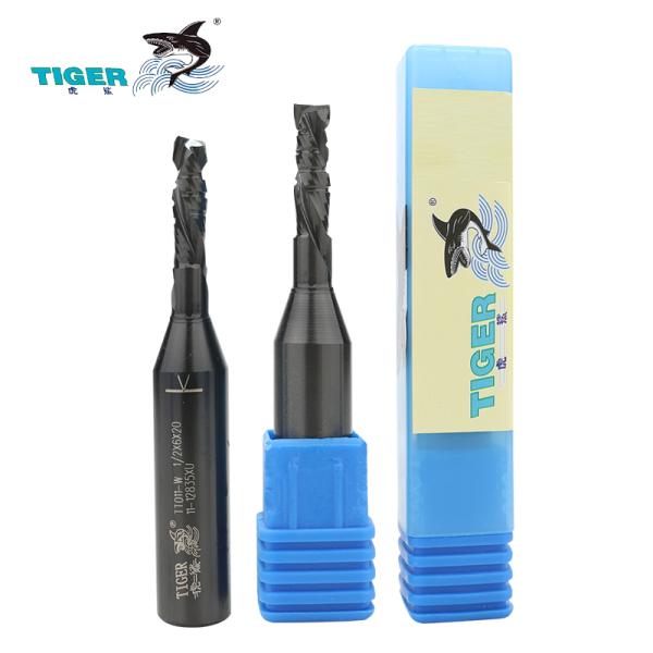 Wood MDF Tiger Router Bit  12.7mm Twin Flutes Carving Bits For Router