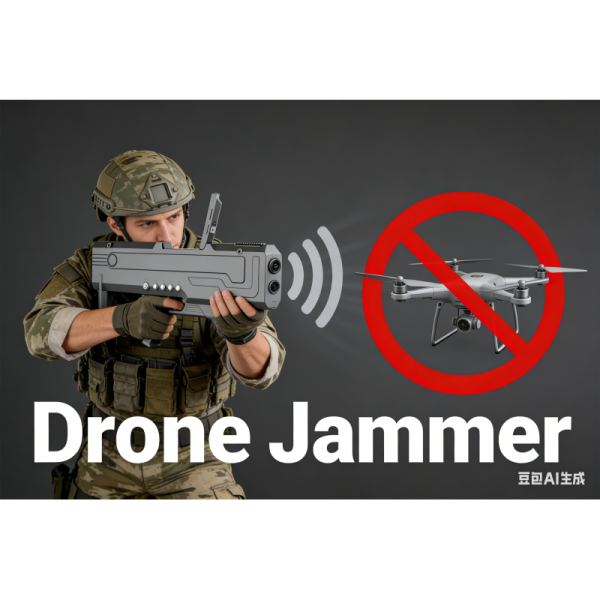4G portable anti-drone jamming device with a 5-inch screen
