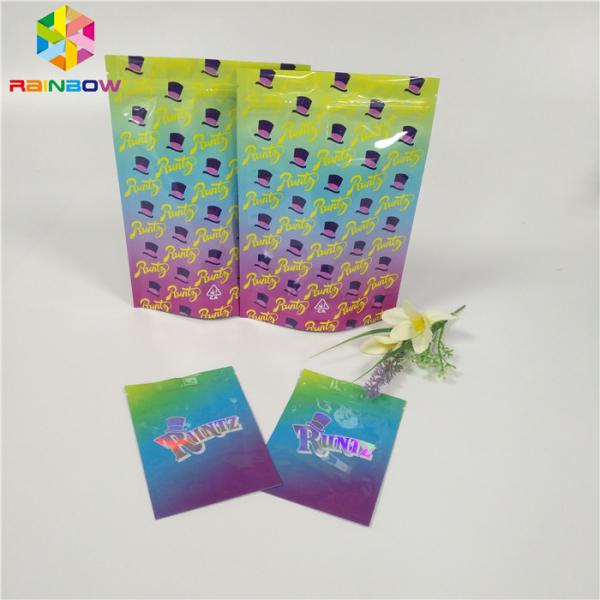 Smell Proof Foil Pouch Packaging Runtz Bags Cookies / Pill / Gummy Bear Application