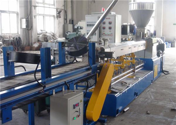 Corn Starch Biodegradable Plastic Pellet Making Machine , PP Extruder Machine 90kw