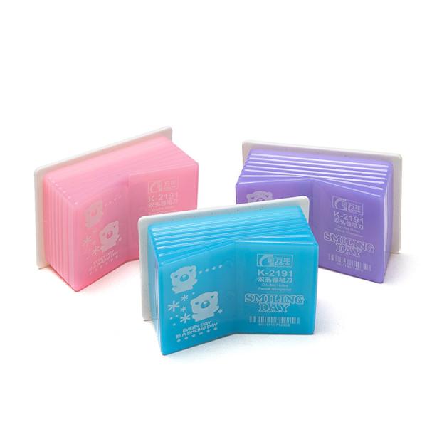 Fixed Screw Anti Swallow Cartoon Pencil Sharpener Book Shape