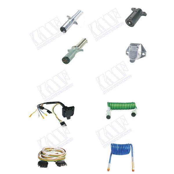 7 Blade USA Trailer Plug Plastic Trailer Connector 24v Voltage 9x8x4cm