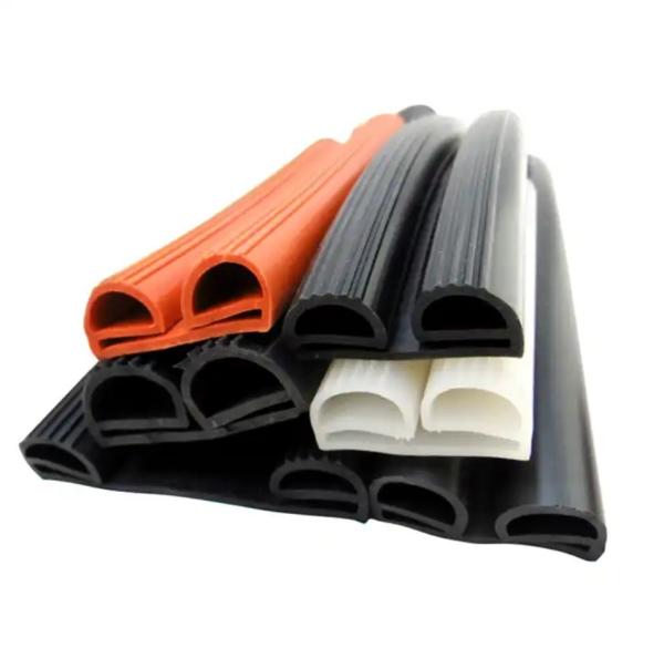 3M Faixa de extrusão de borracha de silicone autoadhesiva em forma de D para serviço de processamento de branco