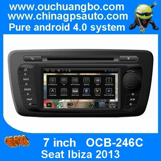 Ouchuangbo Special Android 4.0 Car Radios for Seat Ibiza 2013 Auto Navi DVD SWC USB S150 System OCB-246C