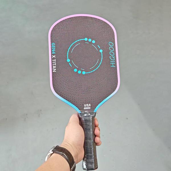 Higooo titanium braided rough surface gen4TFP core technology hot-forming pike racket two-color gradient