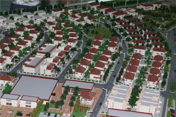 1 / 400 Scale Villa 3d Model , Layered Color Physical Architecture Model
