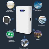 48V 100ah 200ah Lítmio montado na parede LiFePo4 Bateria 5kw 10kw Sistema de energia solar