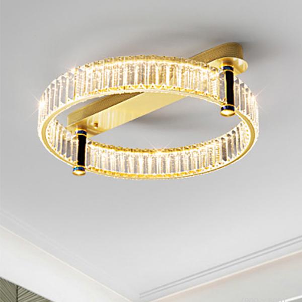 High Color Rendering Index Ra Crystal LED Ceiling Light for Middle Size Hotel Lobby Chandelier