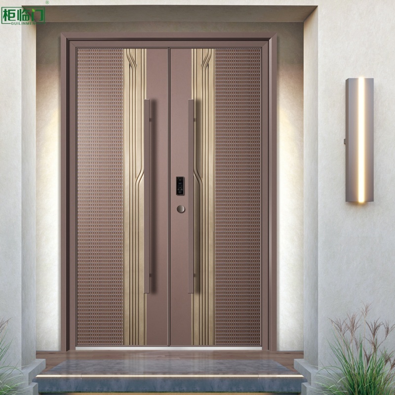 Anti Aging Aluminum Door Corrosion Resistance Waterproof Aluminium Entrance Doors