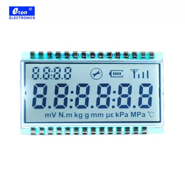High Quality TN Type Blue / Yellow Numeric LCD Segment Displays Multi-Purpose Durable Goods
