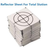 100pcs Tamaño 20/30/40/50/60MM Hoja reflector para LeicCa Total de la estación de la encuesta de la geografía de la hoja blanco de la meta de la pegatina reflectante
