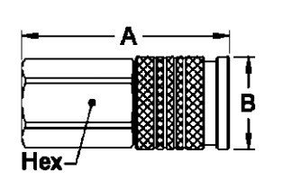 Pneumatic ISO9001 150psi Brass Quick Release Coupling