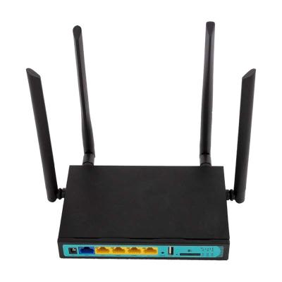 Industrial SIM Slot 4g Lte Cellular Router With Black Metal Enclosure