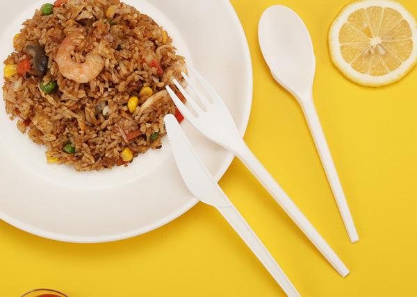 Eco Friendly Biodegradable Cornstarch Utensil Knife Fork Spoon