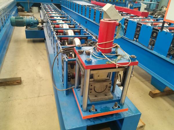 0.42mm Thickness Gutter Cold Roll Forming Machine With 5.5kw Power Full Automatic