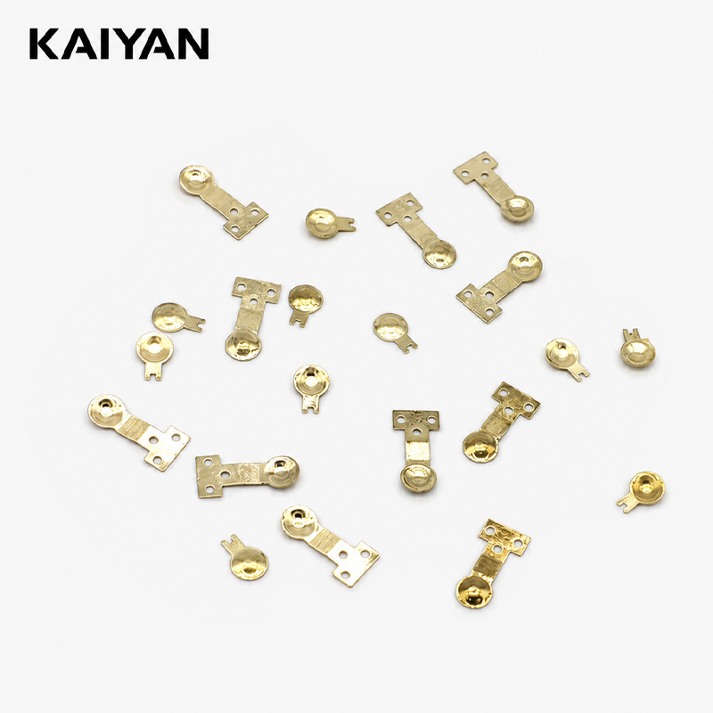 OEM Custom Battery Contacts Precision Metal Stamping Gold Plating Nickel  Plated Copper Battery Terminals