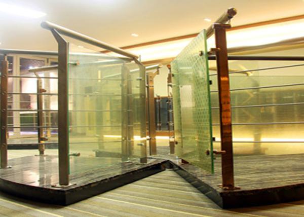 Home Stainless Steel Railing Customized Height Top Surface Smooth And Beautiful