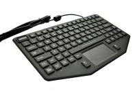 Teclado del soporte del panel del vehículo con el ratón del tacto/la prenda impermeable roja de la iluminación