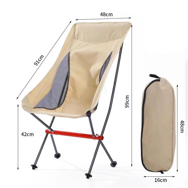 Customization Outdoor Portable Folding Camping Chair Lightweight Aluminum Beach Chair